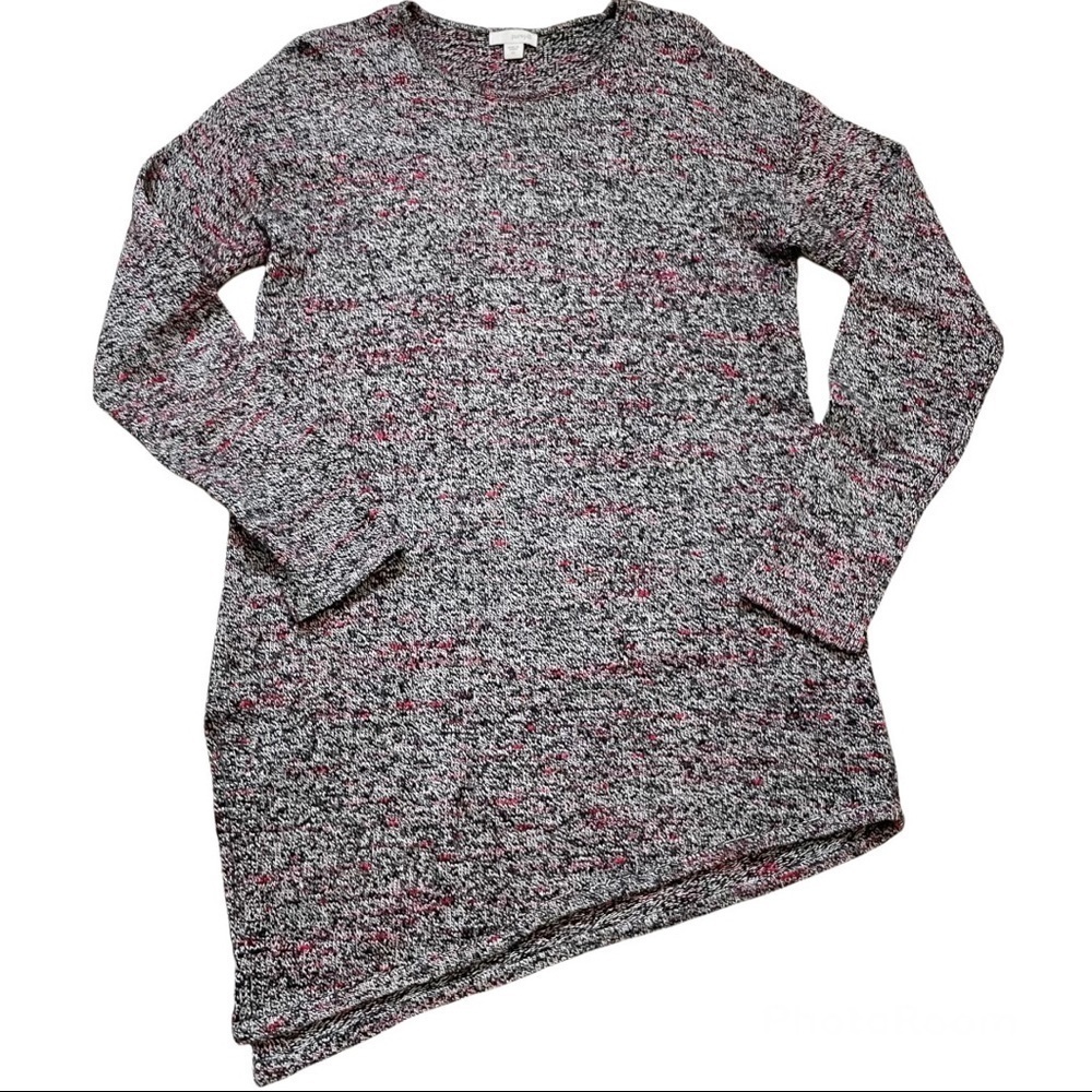 Pure Jill asymmetric hem marled sweater XS